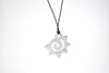 Tribal Maori Stainless Steel & 18K Gold Necklace Pendant Jewelry