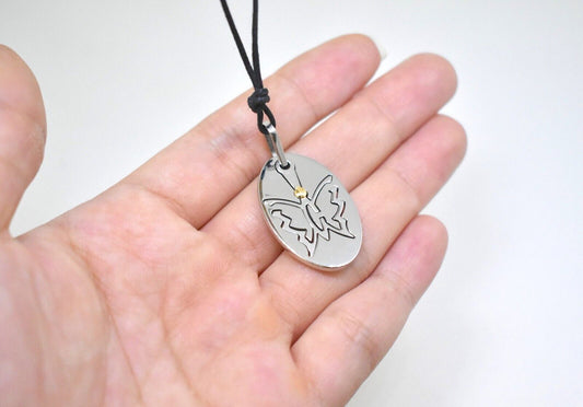 Lovely Butterfly Stainless Steel & 18K Gold Necklace Pendant Jewelry