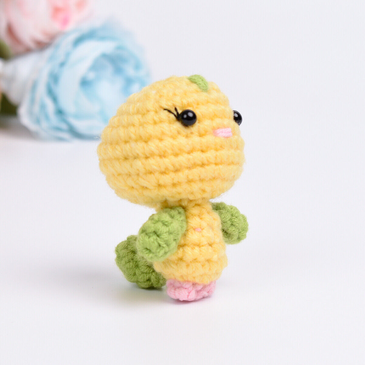 Rainbow Tree and Birds Handmade Amigurumi Stuffed Toy Knit Crochet Doll VAC