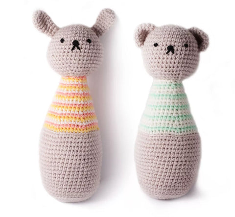Cute Giraffe Handmade Amigurumi Stuffed Toy Knit Crochet Doll VAC