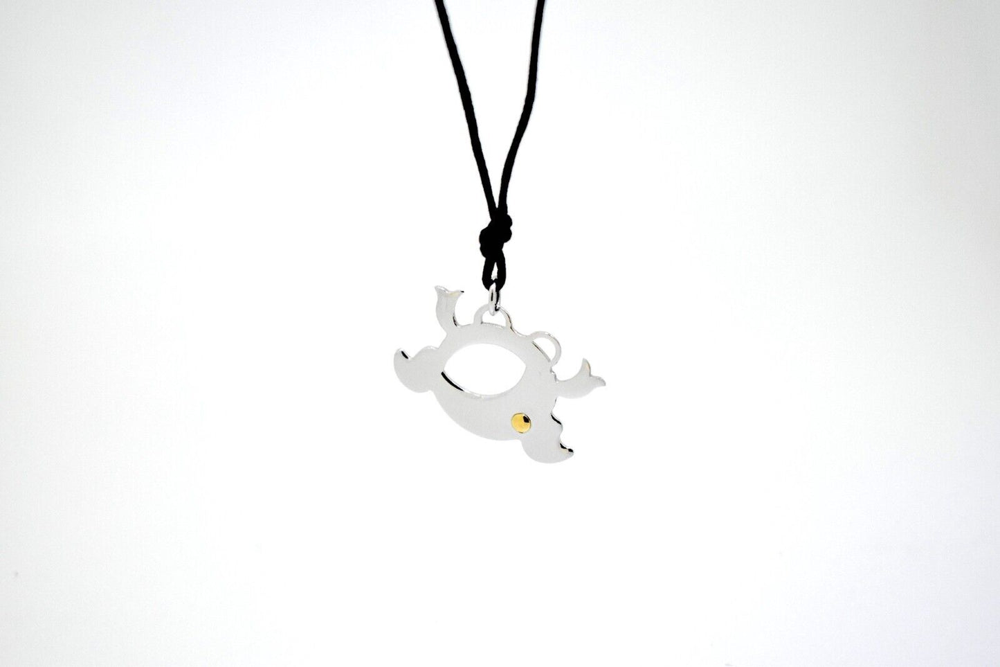 Cute Frog Stainless Steel & 18K Gold Necklace Pendant Jewelry