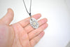 Small Sun In Oval Shape Stainless Steel & 18K Gold Necklace Pendant Jewelry