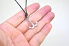 Vintage Anchor Stainless Steel & 18K Gold Necklace Pendant Jewelry