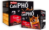 Cafe Pho Vietnamese 3in1 Instant Coffee Mix, Iced Milk, Black, Nha Lam Coffee, Gold 3 in 1