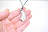 Vintage Ying Yang Stainless Steel & 18K Gold Necklace Pendant Jewelry