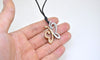 Lovely Butterfly Stainless Steel Brass Charm Necklace Pendant Jewelry