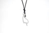 Chunky Cupid Heart Stainless Steel Necklace Pendant Jewelry