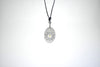 Small Sun In Oval Shape Stainless Steel & 18K Gold Necklace Pendant Jewelry
