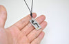 Couple Dolphin Stainless Steel & 18K Gold Necklace Pendant Jewelry