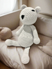 White Polar Bear Handmade Amigurumi Stuffed Toy Knit Crochet Doll VAC