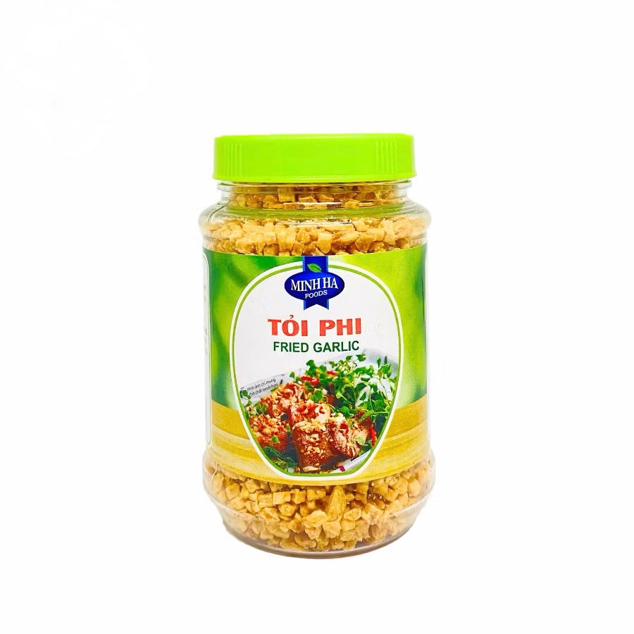Minh Ha Vietnamese Fried Garlic & Shallots – Eco-Friendly, Handmade, Flavorful Garnish 100g