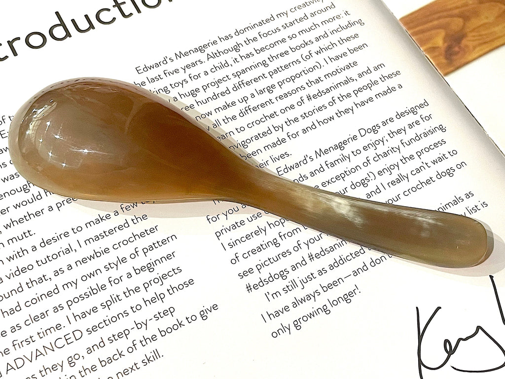 Handcrafted Unique Vietnamese Buffalo Horn Dinning Dinner Spoon