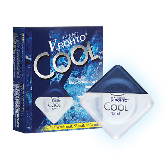 V Rohto Cool - Eye Drops Dryness Relief, Anti Red Eyes, Itch Relief 12ml