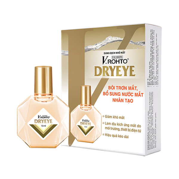 V.Rohto Eye Drops Supplement with Vitamins, Reduce Dryness, Improve Visual Decline, Moisturize, and Supplement Nutrients