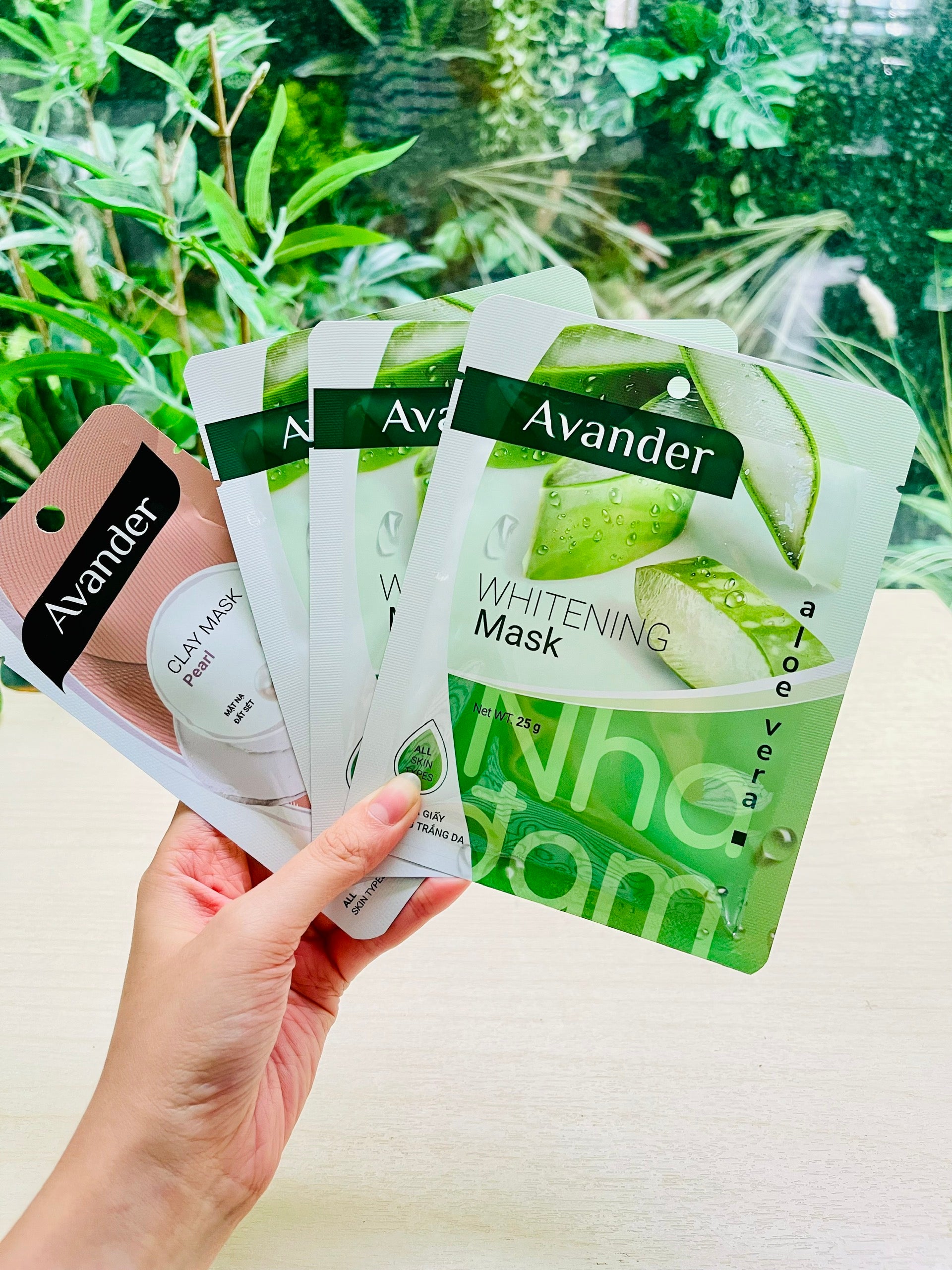 Set of 3 AVANDER Sheet Masks for All Skin Types Vietnamese Brand Viets ...