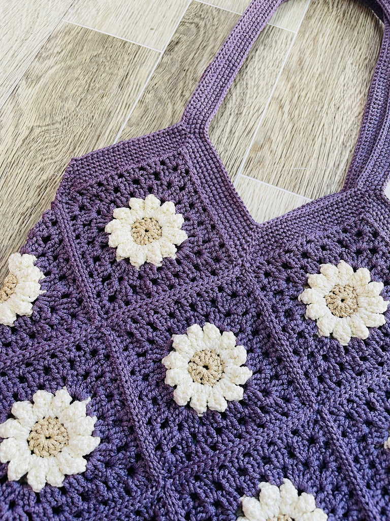 Round Crochet Bag NATURAL Flower Vintage Vibe Different Color NEW ASIA