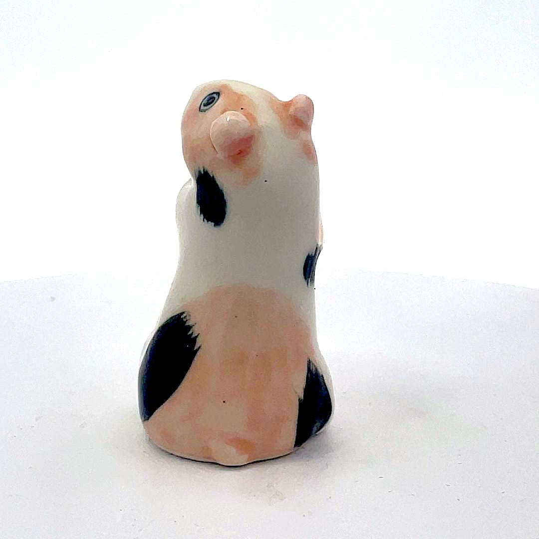 Guinea Pigs Ceramic Figurines Animal Miniature Collectible Decor
