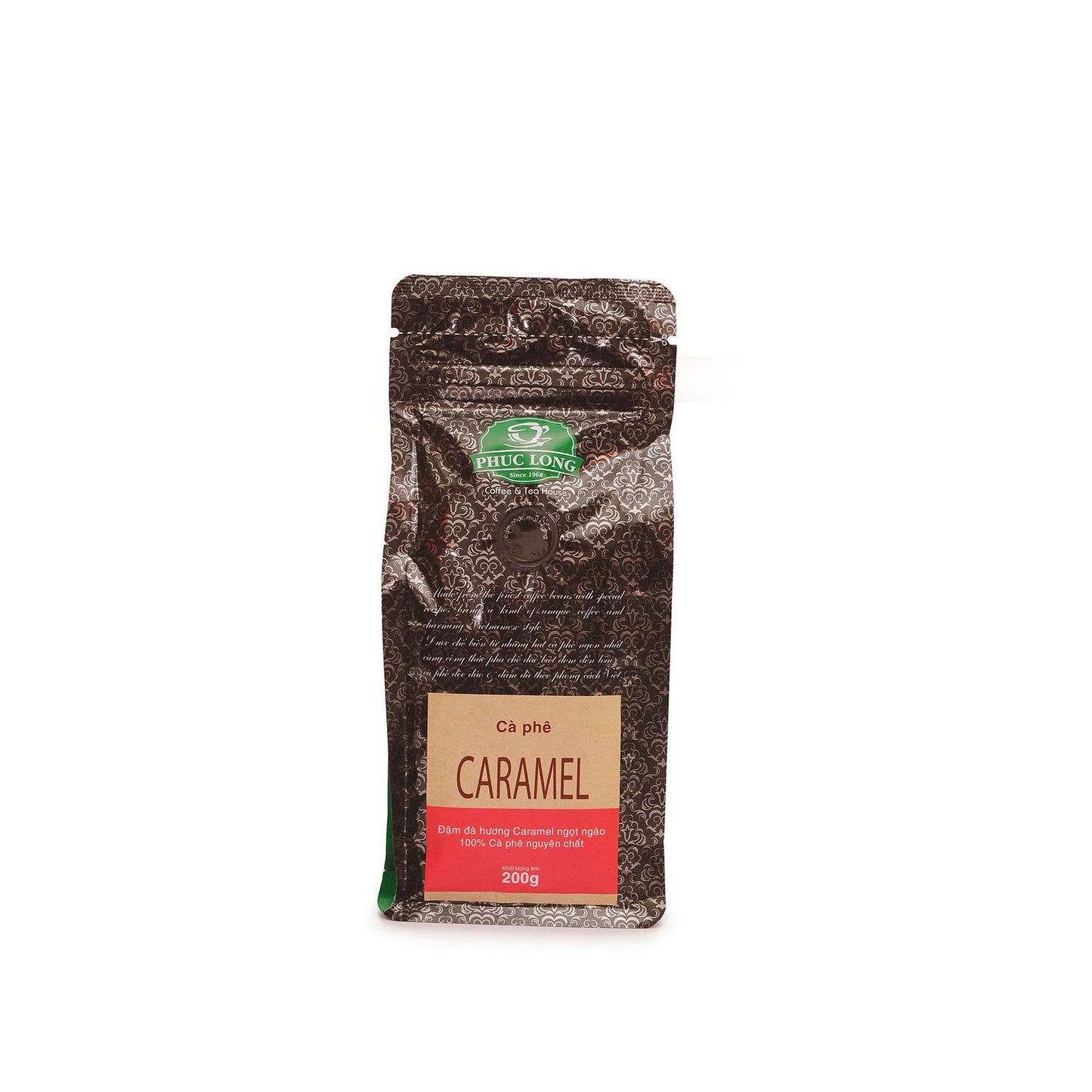 Phuc Long Ground Coffee - Vietnamese Drip Brew Ca Phe Flavored Coffee 200 Grams