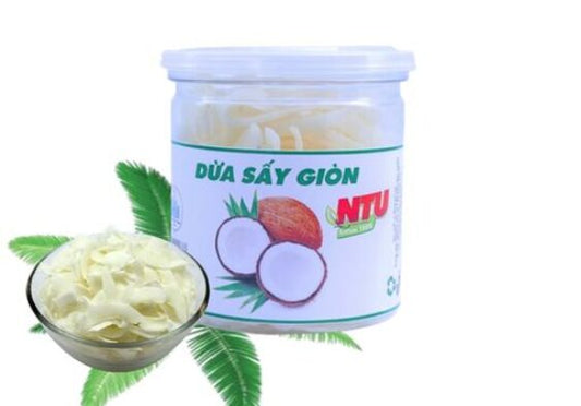 Coconut Crisp Flakes Food Topping 100 Grams Nha Trang University NTU