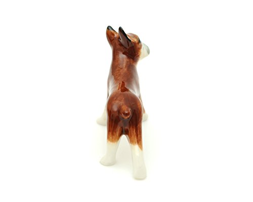 Handmade Miniatures Ceramic French Bulldog Figurine Animals Decor Collection