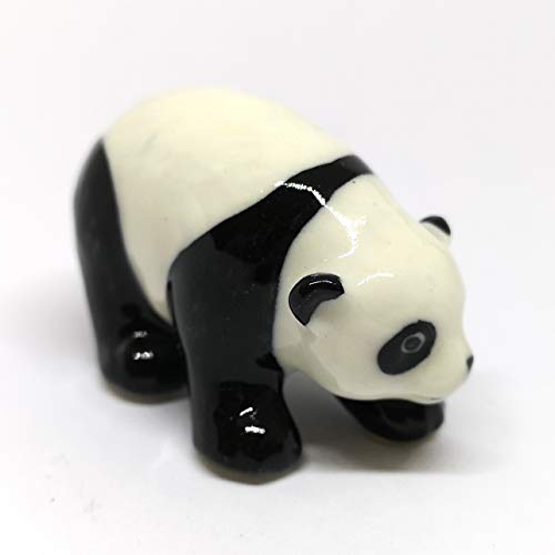 Ceramic Panda Figurine Animal Craft Miniature Collectible Porcelain DIY Gift