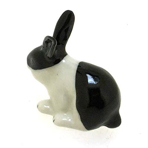 Mini Rabbit Bunny Figurine Ceramic DIY Fairy Garden Terrarium Decor