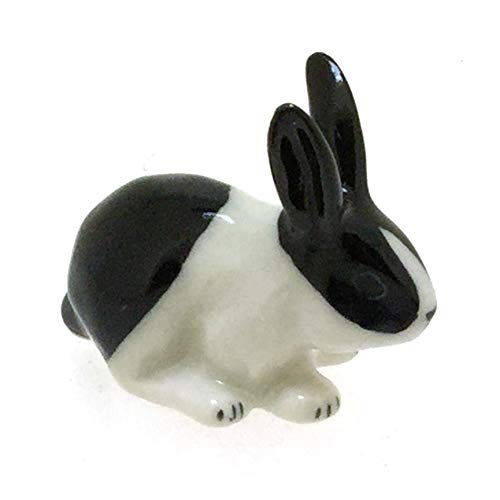 Mini Rabbit Bunny Figurine Ceramic DIY Fairy Garden Terrarium Decor