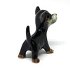 ZOOCRAFT Ceramic Chihuahua Dog Figurine Hand Painted Miniatures Collectible Personalized Gifts