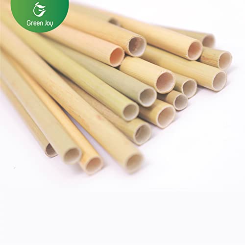Green Joy Grass Straws - 100% Natural - Eco-friendly - Drinking Tubes - Plastic Free - Compostable - Single-use - Crazy Straws Alternative to Plastic Straws, Paper Straws, Bamboo Straws 100 Packs