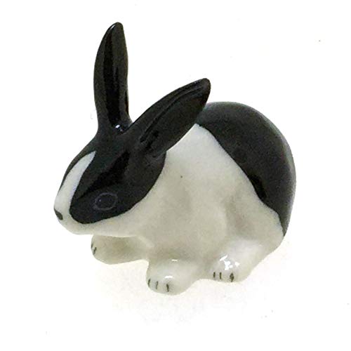 Mini Rabbit Bunny Figurine Ceramic DIY Fairy Garden Terrarium Decor