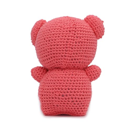 Pink Pig Handmade Amigurumi Stuffed Toy Knit Crochet Doll VAC
