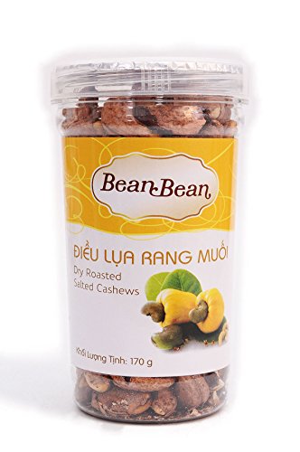 Bean-Bean Vietnamese Natural Dry Roasted Salted Cashews 170 gram