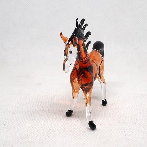 Exquisite Hand Blown Glass Horse Figurine Unique, Symbolic, Captivating Collectible Décor for Home