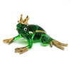 ZOOCRAFT Prince Frog Glass Figurines Collectibles Hand Blown Painted Art Animals Miniature Garden Decor Statue Animal