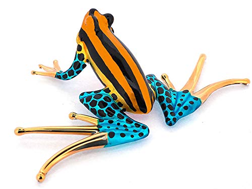 Frog Figurines Collectible Blown Glass Gifts Ideas Handmade Lovers Animals Collectibles Home Garden Decor
