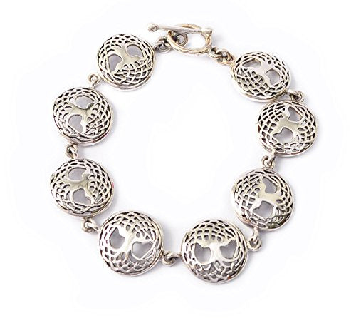 Vietguild Celtic Tree Of Life Bracelets 92.5 Sterling Silver Jewelry