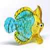ZOOCRAFT Coastal Collectible Blue Fish Glass Figurine Miniatures Hand Blown Art Statue