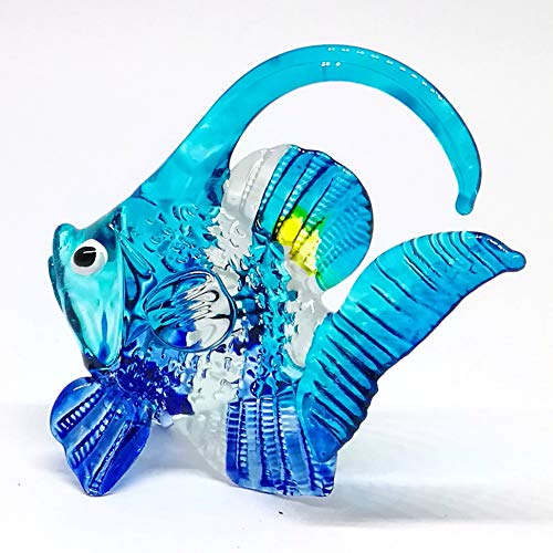 Blown Glass Fish Figurine Animal Tropical Handicraft Miniatures Aquarium Decor