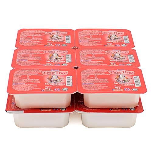Set of 12 Vietnamese Vinamilk Ong Tho Longevity Condensed Creamer Coffee Milk Travel Packs 1.4 oz