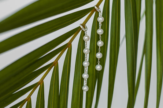 Natural Fresh Water Pearl Drop Earrings