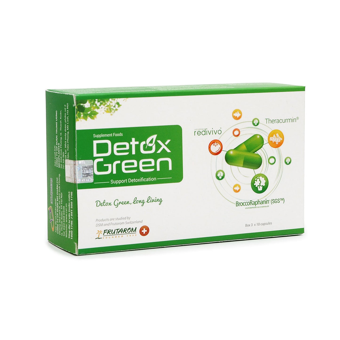 Detox Green - Support Detoxification 30 Capsules Food Supplies