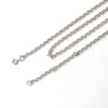 Sterling Siver / Pewter / Brass Necklace Chain For Mens Women Jewelry 1.5mm 2mm 3mm 4mm , Length 16-24