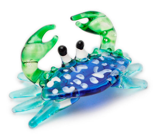 Vietguild's  Crabs Handmade Vietnamese Glass Figurine Statue