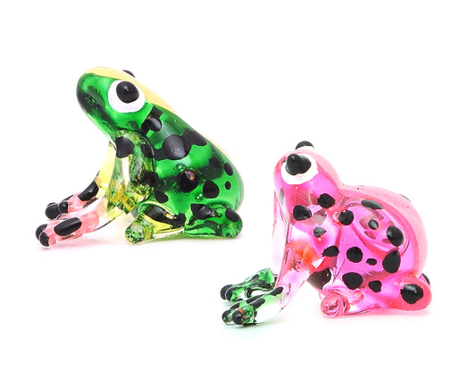 Vietguild's  Frogs Handmade Vietnamese Glass Figurine Statue