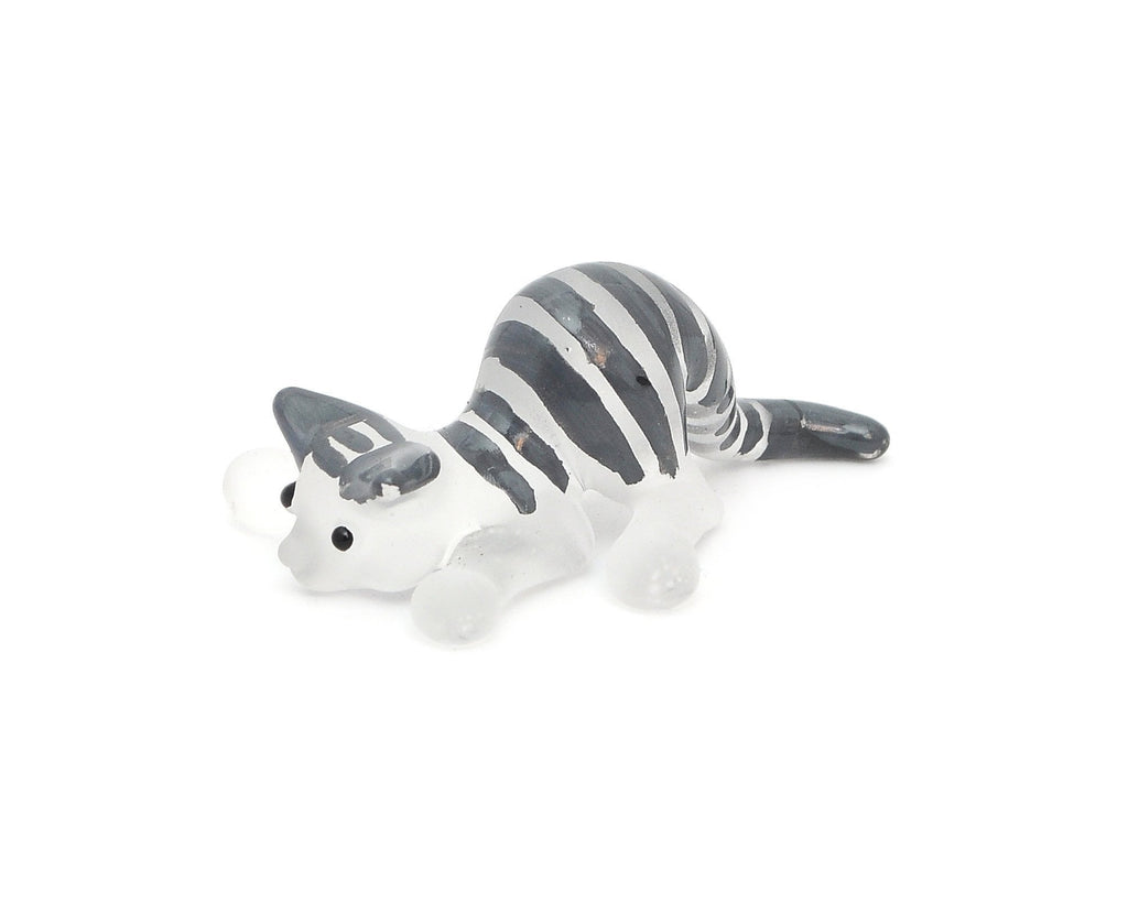 Vietguild's  Cat Handmade Vietnamese Glass Figurine Statue
