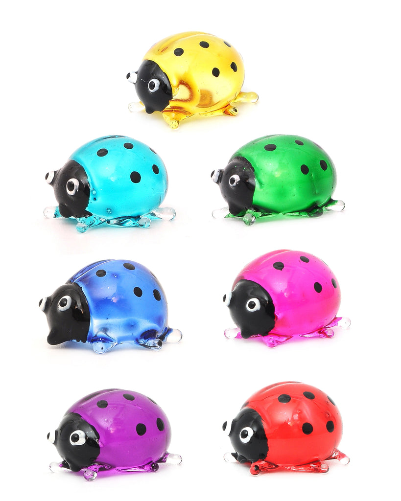 Vietguild's  Ladybug Handmade Vietnamese Glass Figurine Statue
