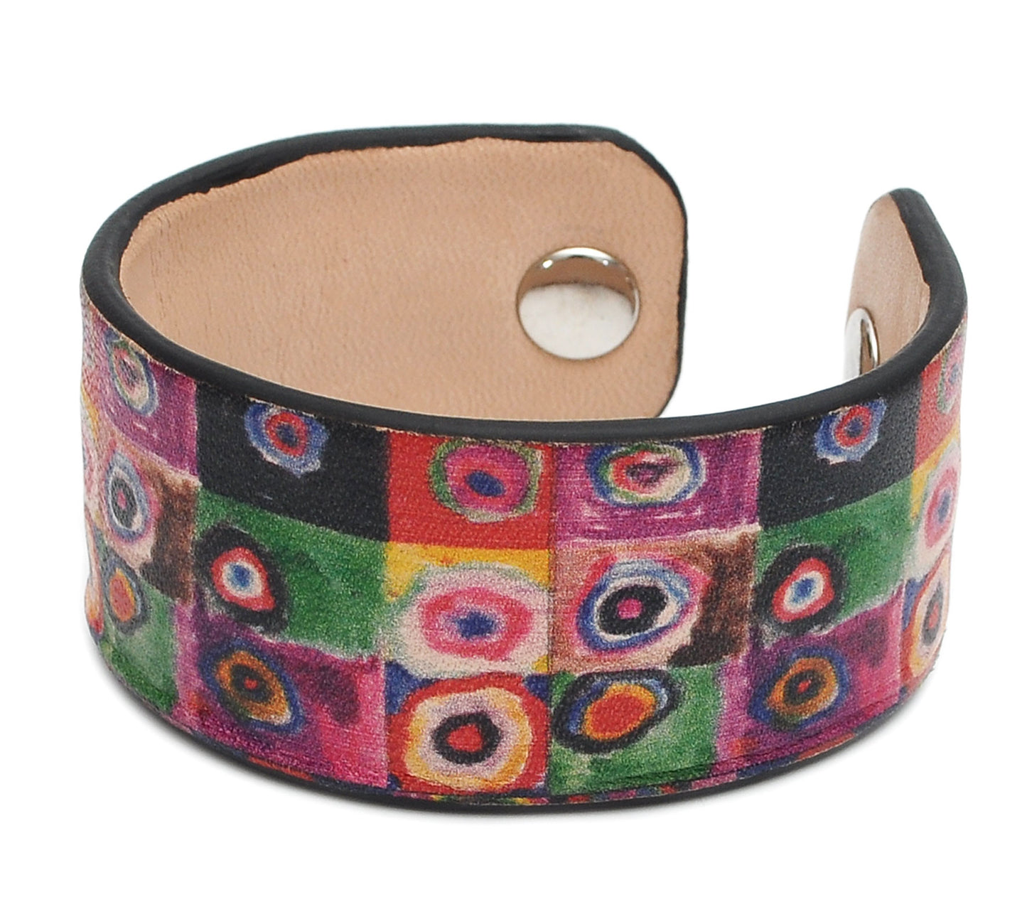 Multicolor Aztec Patterns Print Handmade Leather Bracelet Jewelry HLB_01