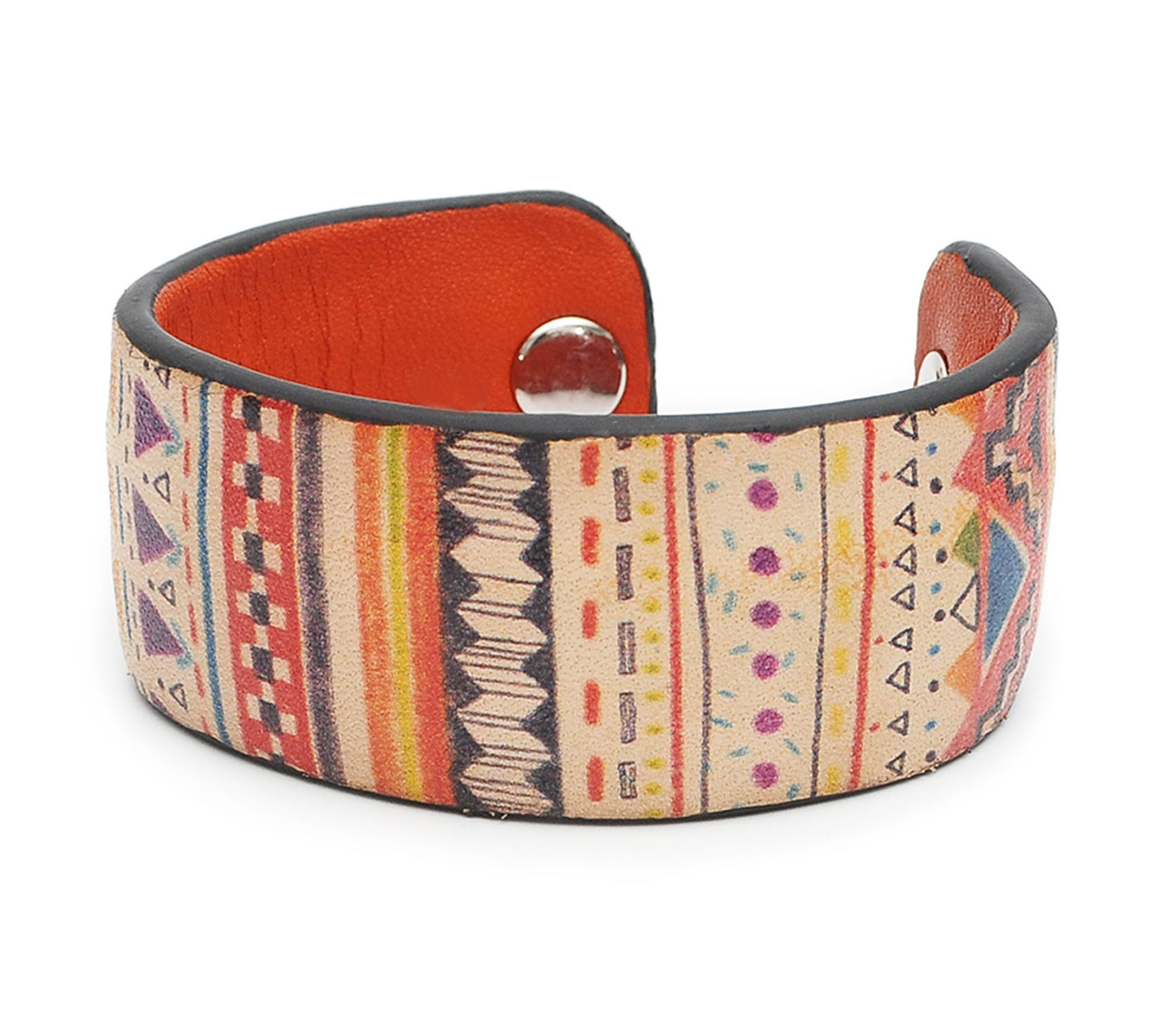 Aztec Patterns Print Handmade Leather Bracelet Jewelry HLB_01