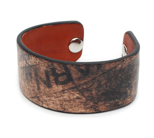 Grunge Style Pattern Print Handmade Leather Bracelet Jewelry HLB_01