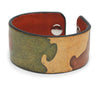 Retro Camo Print Handmade Leather Bracelet Jewelry HLB_01